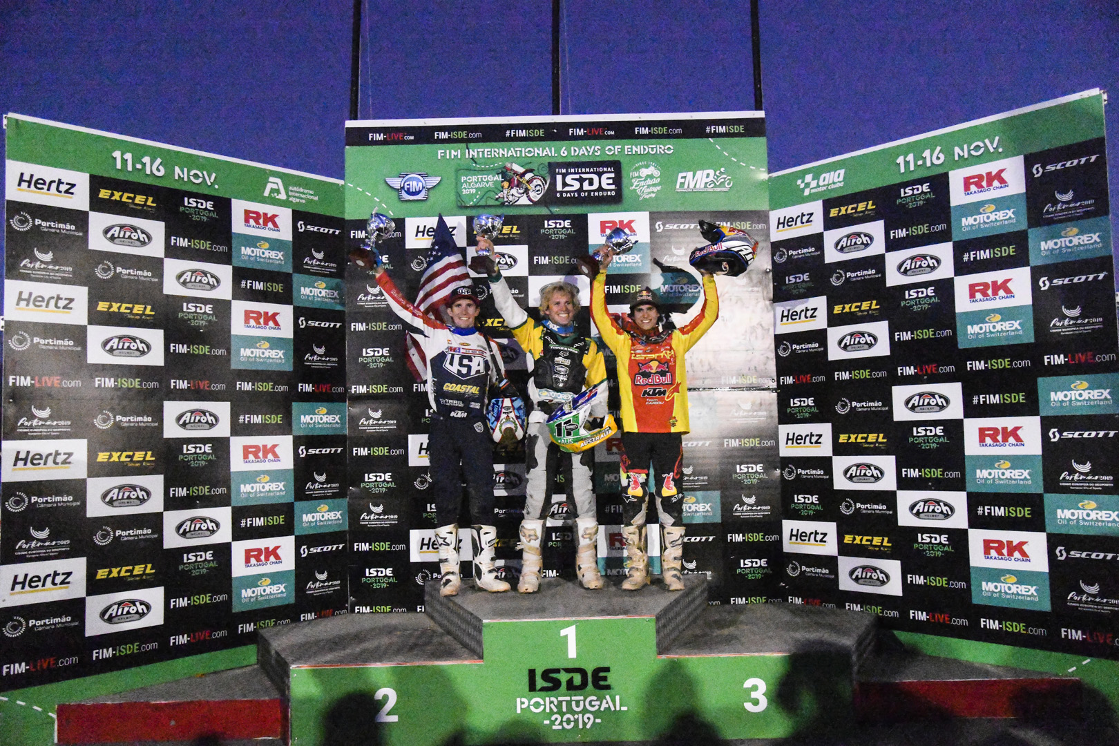 Podium – FIM ISDE 2019 Portimão
