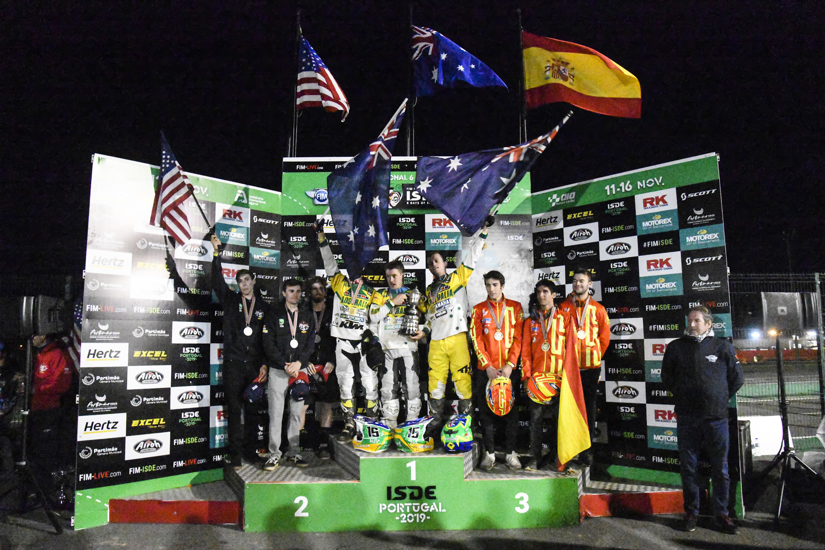 Podium – FIM ISDE 2019 Portimão